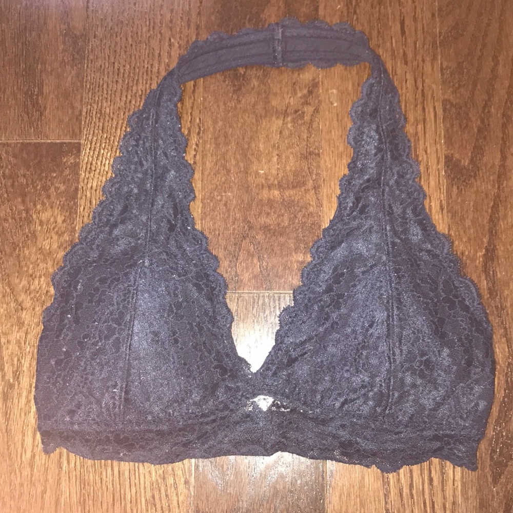 Navy Blue Halter Bralette